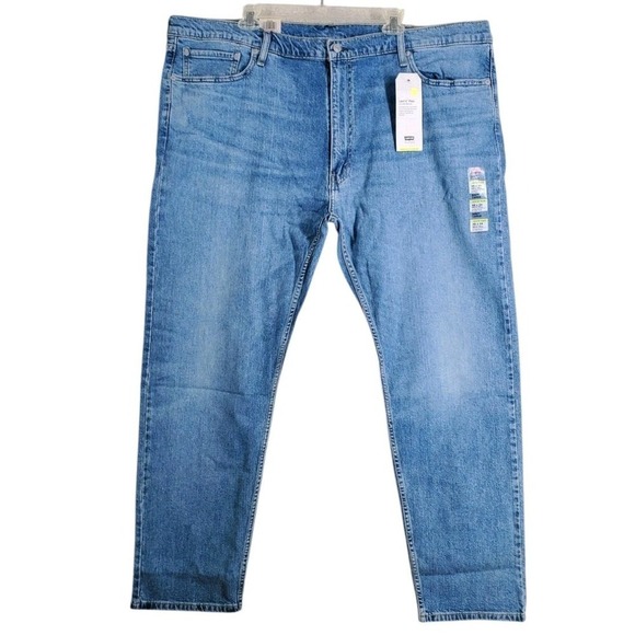 Levi's 502 Flex Taper Blue Jeans Mens 48x34 Big Tall Stretch Relaxed (47x32) NWT - Picture 12 of 12